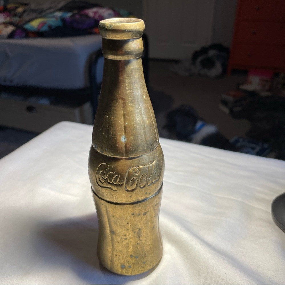 Coca Cola Gold Bottle Accent Piece